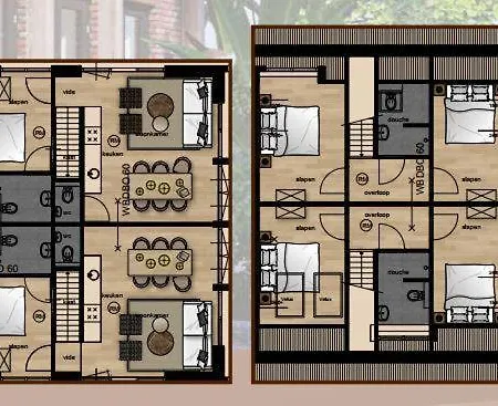 Heide Hoeve Hoekwoning Met Hottub | 6 Personen بيت للعطل